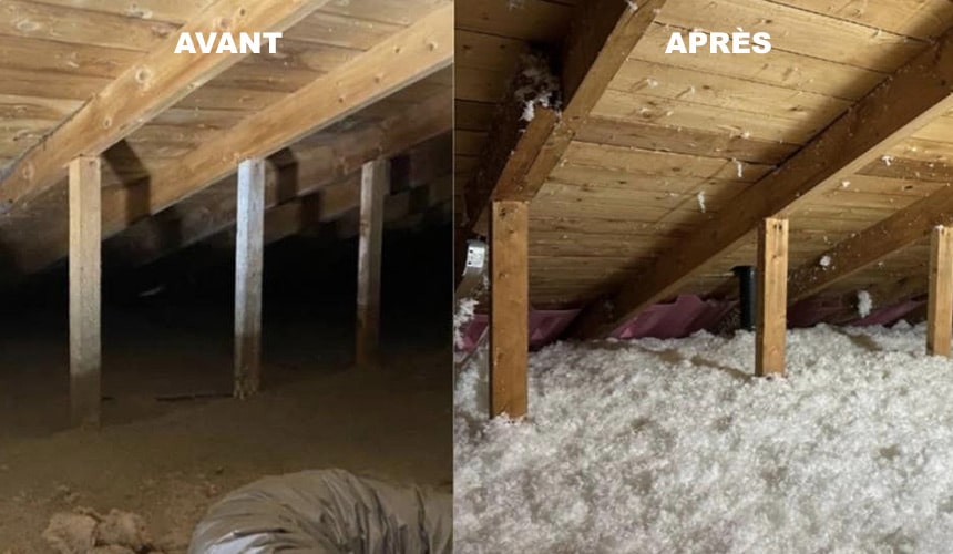 Isolation d'entretoit Québec.